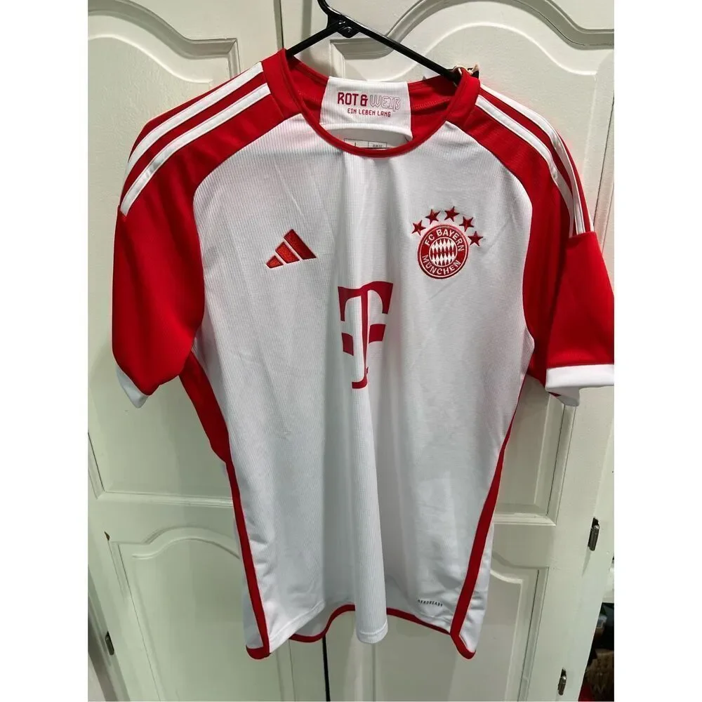 BNWT BNIB Authentic FC Bayern Munich Munchen Adidas 2023/24 Home Jersey L